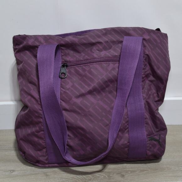 Puma Plush 3.0 Purple Tote Bag Gym Bag - Picture 1 of 11